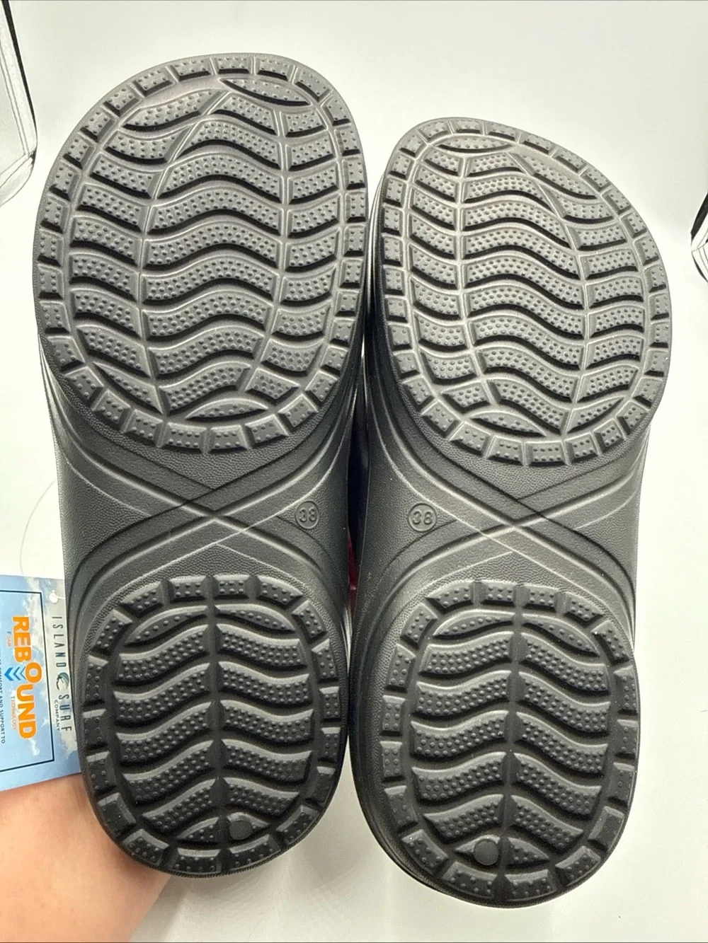 Island Surf  Women’s Black Comfort Flip Flops Thong Sandals Size7